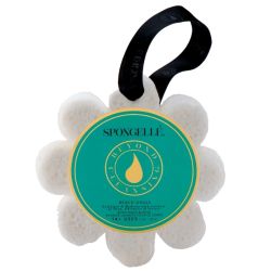 Wild Flower-infused Schwamm weiße Strandgras (14+ Anwendungen) Spongellé 85g