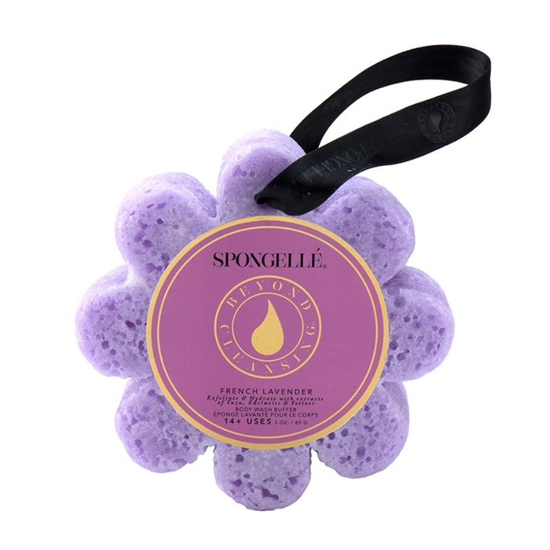 Wild Flower paarse lavendel Franse infusiespons (14+ toepassingen) Spongellé 85g