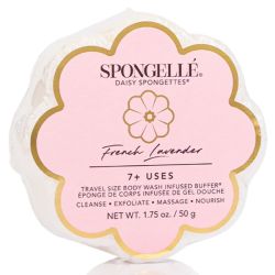 Mini éponge infusée Spongette voyage lavande française (7+ utilisations)