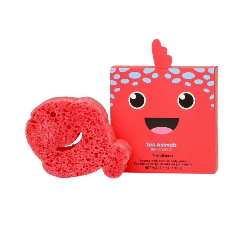 Spons doordrenkt met kinderen zeedieren vis fiona (12+ gebruiksmogelijkheden) Spongellé 70g