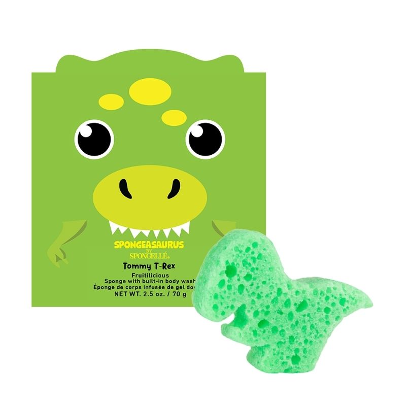 Dinosaurussen Tommy T-Rex geïnfuseerde spons voor kinderen (12+ toepassingen) Spongellé 70g