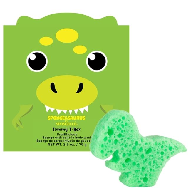 Dinosaurussen Tommy T-Rex geïnfuseerde spons voor kinderen (12+ toepassingen) Spongellé 70g