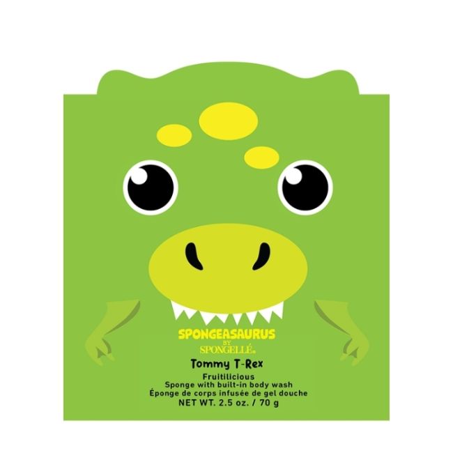 Dinosaurussen Tommy T-Rex geïnfuseerde spons voor kinderen (12+ toepassingen) Spongellé 70g
