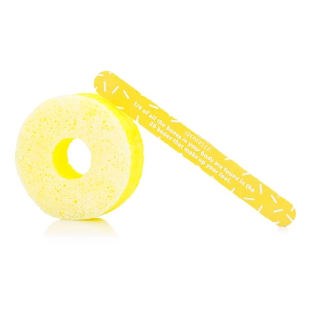 Geïnfuseerde spons & pedicurevijl Pedi Pop Buffer orange juicy (20+ gebruiken) Spongellé 85g