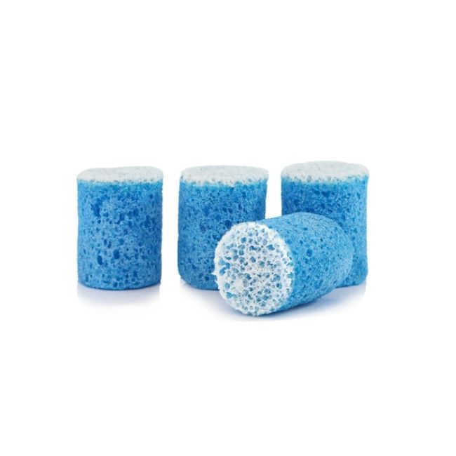 4 mini esponjas infundidas para cutículas e unhas Buffer Bits algodão doce (x4) Spongellé 45g