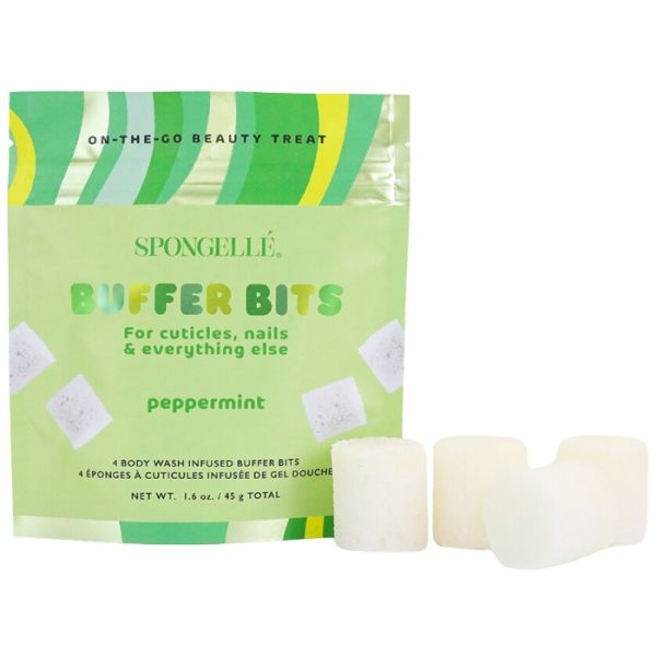 4 mini esponjas infusas para cutículas e unhas Buffer Bits menta-pimenta (x4) Spongellé 45g 4 mini esponjas infusas para cutículas e unhas Buffer Bits menta-pimenta (x4) Spongellé 45g