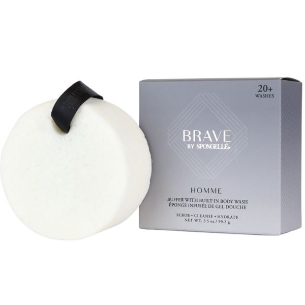 Esponja infundida para o corpo Coleção Homem Brave grapefruit, flor de laranjeira, âmbar (20+ utilizações) Spongellé 99,2g Esponja infundida para o corpo Coleção Homem Brave grapefruit, flor de laranjeira, âmbar (20+ utilizações) Spongellé 99,2g
