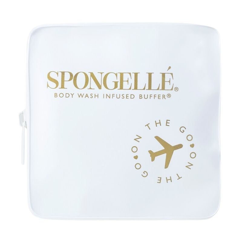 Trousse de viagem branca com esponja Spongellé