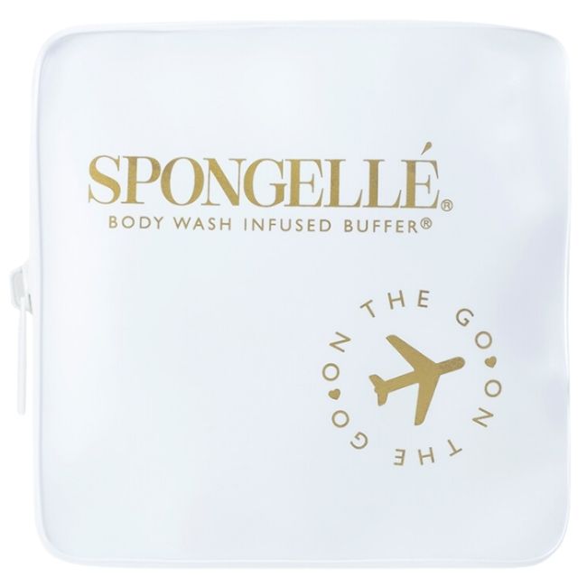 Trousse de viagem branca com esponja Spongellé