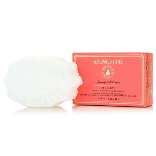 Spons geïnfuseerd pedi buffer grapefruit cassis (30+ toepassingen) Spongellé 85g