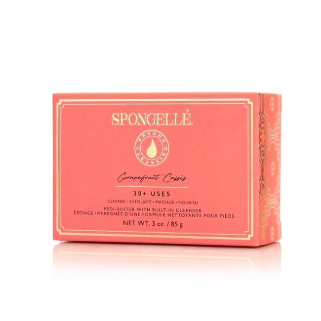 Esponja infundida pedi buffer pomelo cassis (30+ usos) Spongellé 85g