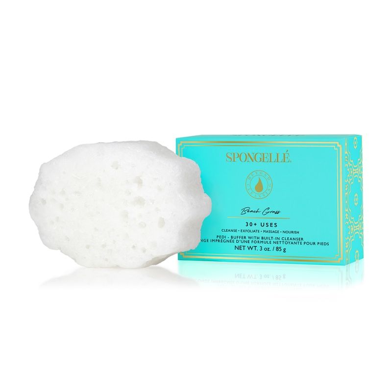 Esponja infundida pedi buffer erva de praia (30+ utilizações) Spongellé 85g