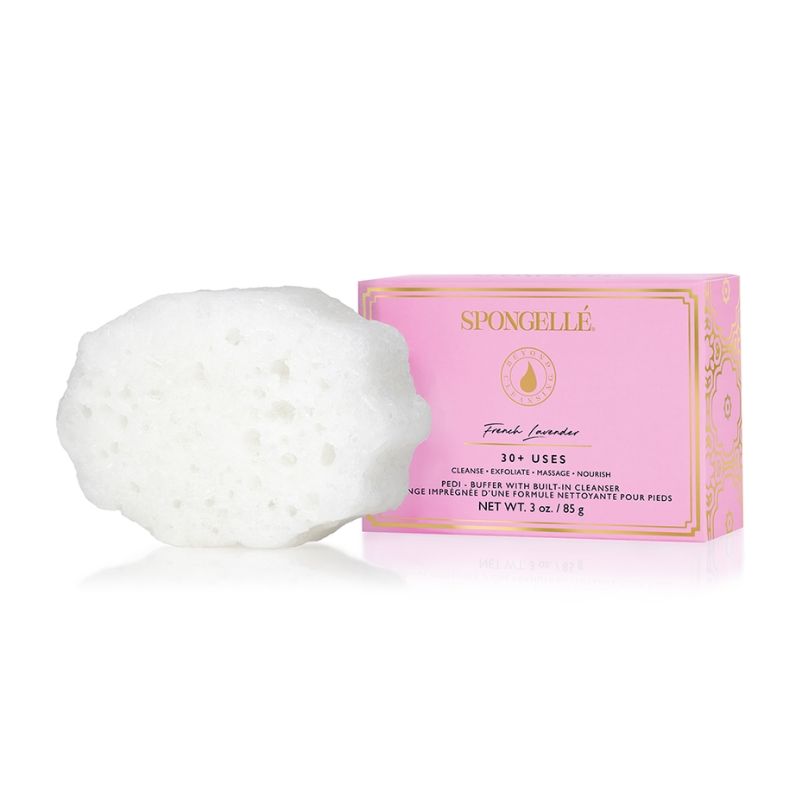 French lavender infused pedi buffer sponge (30+ uses) Spongellé 85g
