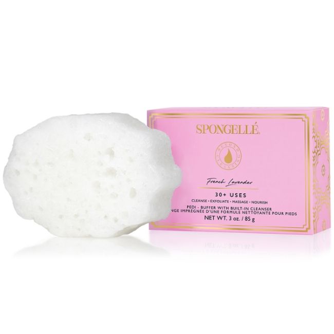French lavender infused pedi buffer sponge (30+ uses) Spongellé 85g