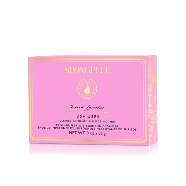 French lavender infused pedi buffer sponge (30+ uses) Spongellé 85g