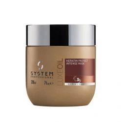 Mascarilla intensa reconstructora para cabellos gruesos L3 Luxeoil System Professional 200 ML