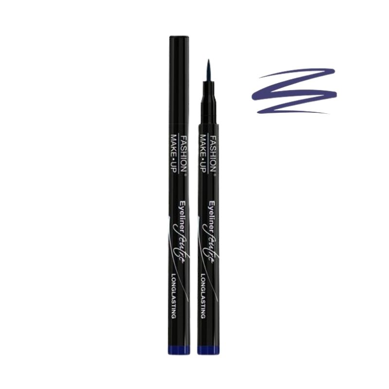 Eyeliner feltro de longa duração n°03 azul Fashion Make Up