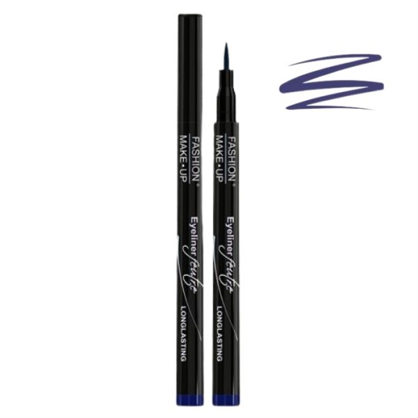 Eyeliner feltro de longa duração n°03 azul Fashion Make Up Eyeliner feltro de longa duração n°03 azul Fashion Make Up