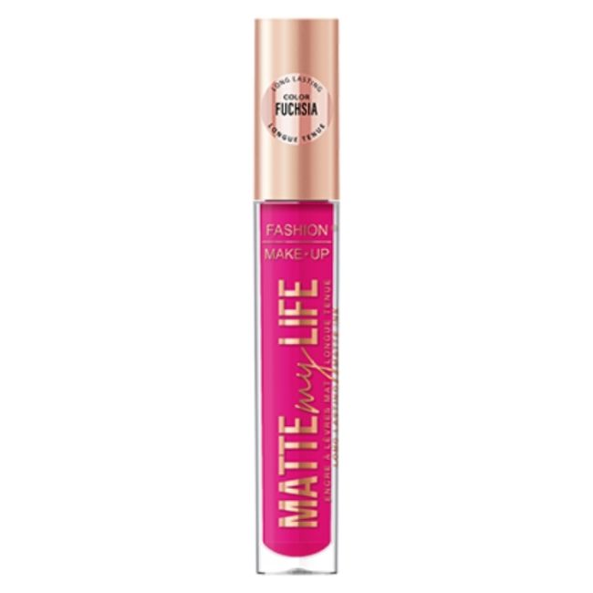 Liquid matte lipstick Matte My Life nr. 01 Fuchsia Fashion Make Up