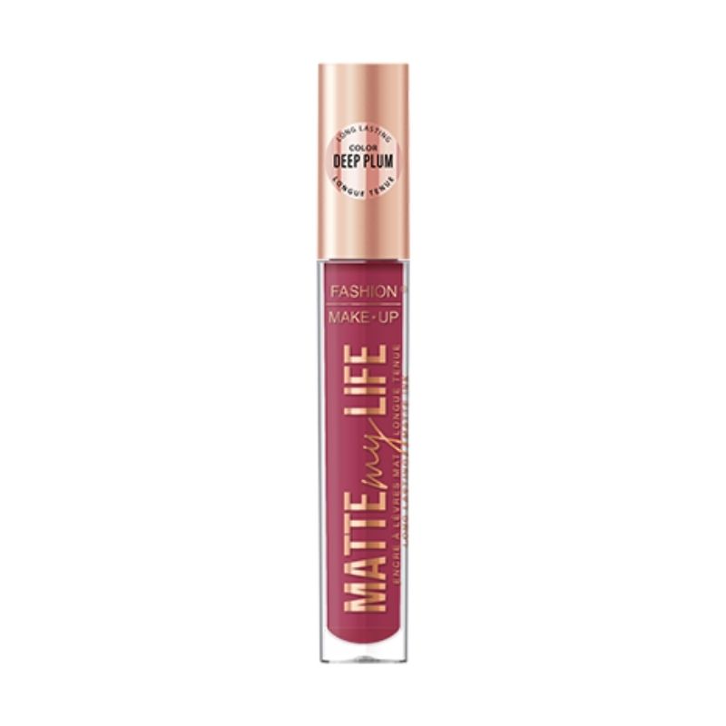 Liquid matte lippenstift Matte My Life nr. 02 Deep Plum Fashion Make Up
