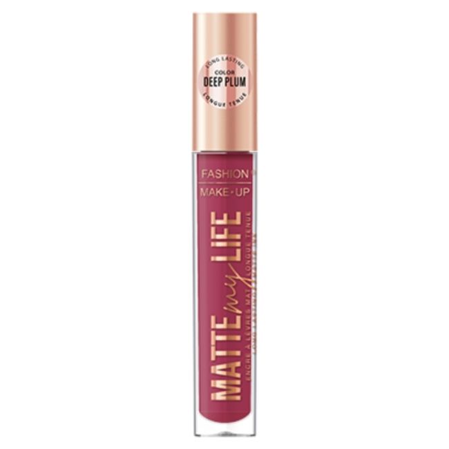 Matte Liquid Lipstick My Life No. 02 Deep Plum Fashion Make Up