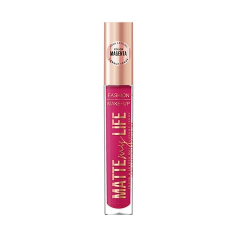 Rouge à lèvre líquido mate Matte My Life n°03 Magenta Fashion Make Up