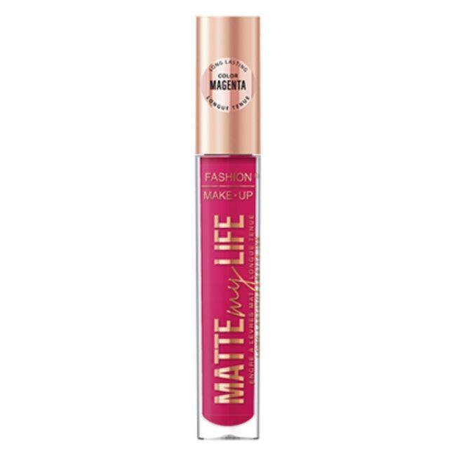 Rouge à lèvre líquido mate Matte My Life n°03 Magenta Fashion Make Up