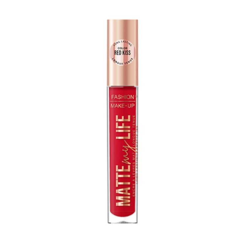 Matte My Life n°05 Red Kiss vloeibare matte lippenstift Fashion Make Up