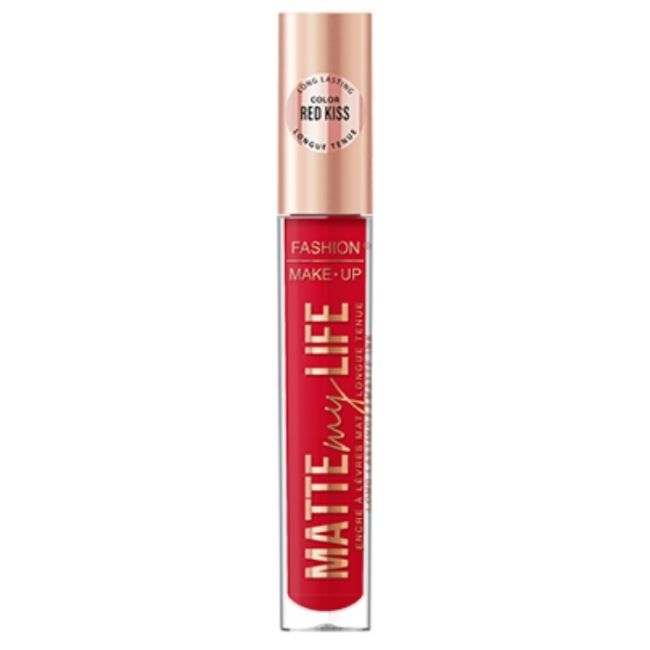 Matte My Life n°05 Red Kiss vloeibare matte lippenstift Fashion Make Up