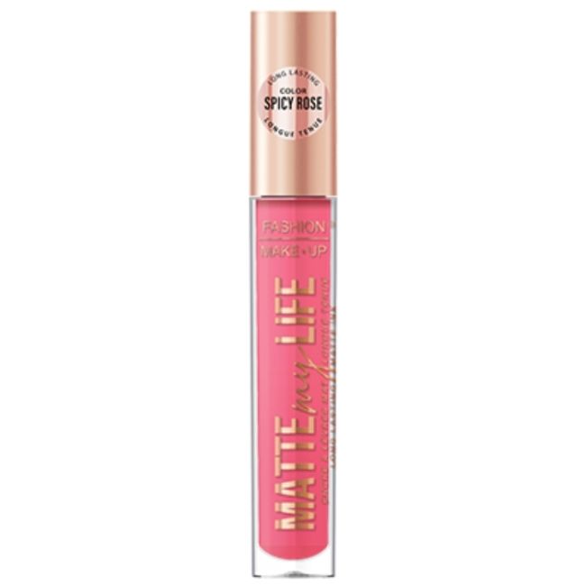 Liquid matte lipstick Matte My Life nr. 07 Spicy Rose Fashion Make Up
