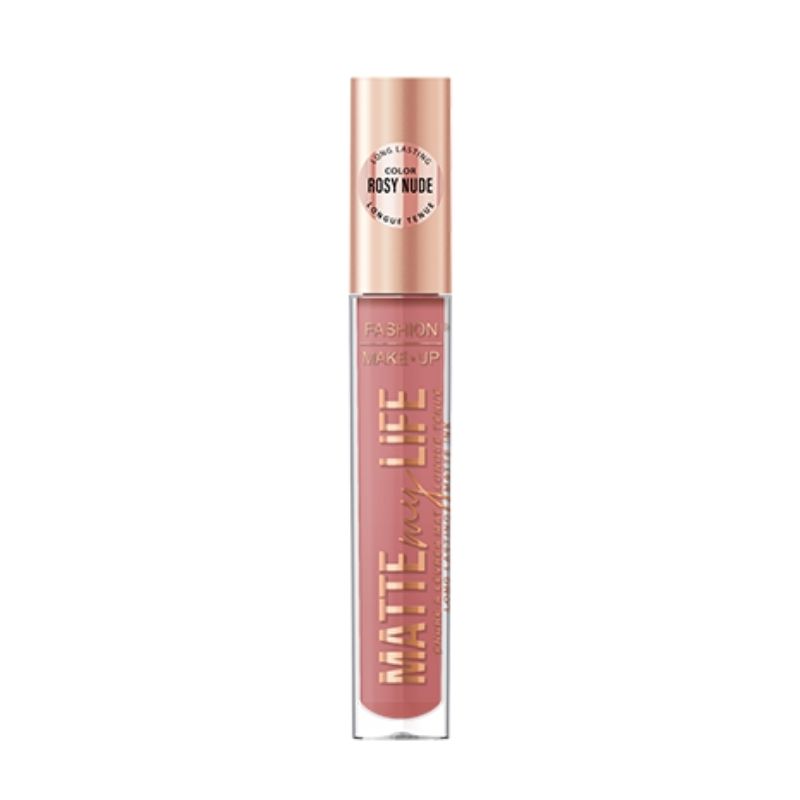 Rouge à lèvre líquido mate Matte My Life n°08 Rosy Nude Fashion Make Up