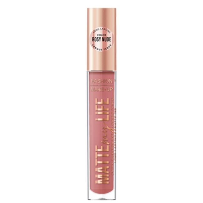 Rouge à lèvre líquido mate Matte My Life n°08 Rosy Nude Fashion Make Up