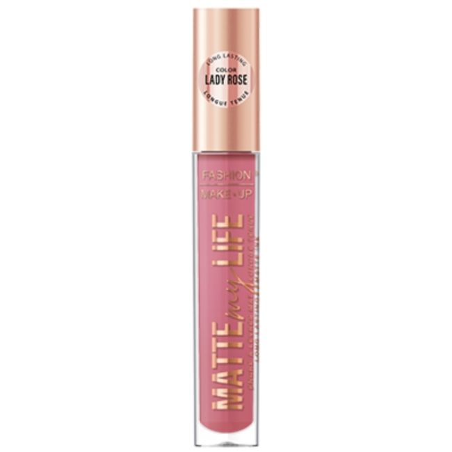 Rouge à lèvre líquido matte Matte My Life n°09 Lady Rose Fashion Make Up