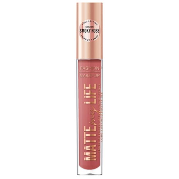 Matte My Life n°10 Smoky rose vloeibare matte lippenstift Fashion Make Up Matte My Life n°10 Smoky rose vloeibare matte lippenstift Fashion Make Up