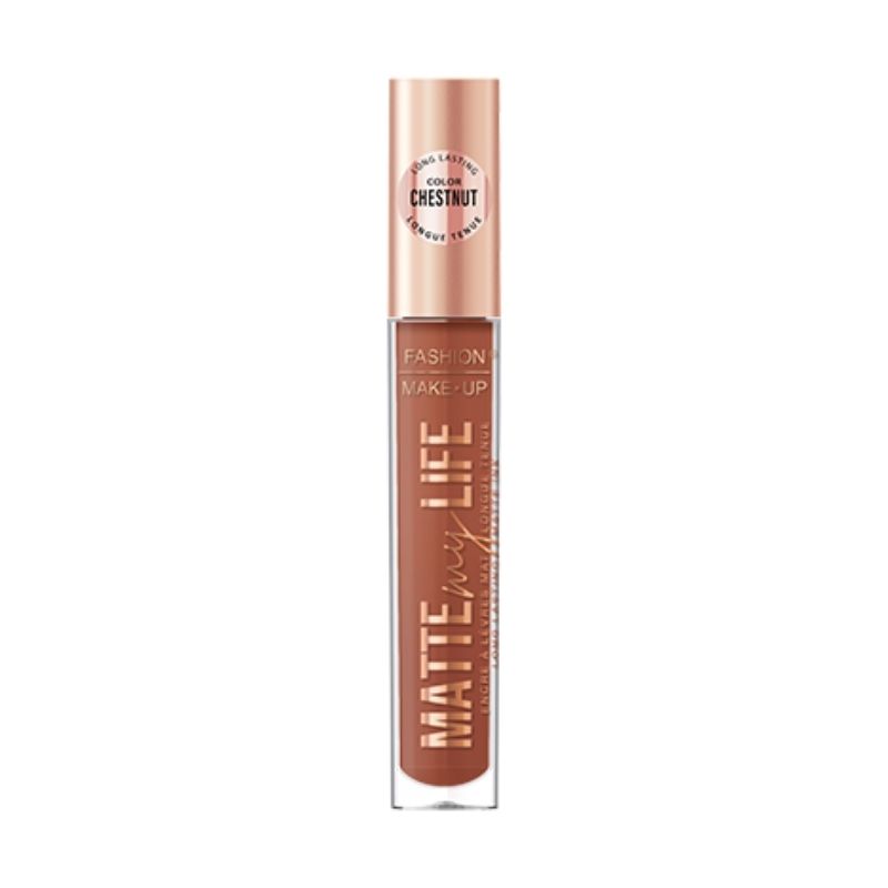 Matte My Life nr. 11 Chestnut vloeibare matte lippenstift Fashion Make Up