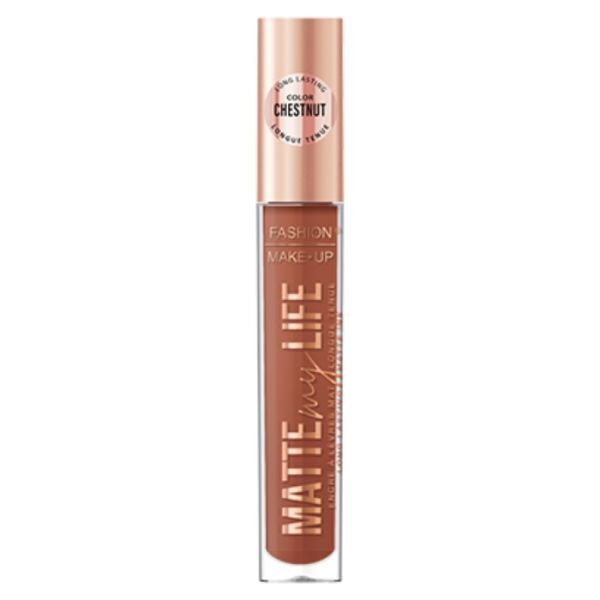 Matte My Life nr. 11 Chestnut vloeibare matte lippenstift Fashion Make Up Matte My Life nr. 11 Chestnut vloeibare matte lippenstift Fashion Make Up