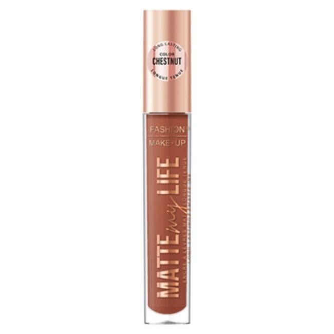 Matte My Life nr. 11 Chestnut vloeibare matte lippenstift Fashion Make Up