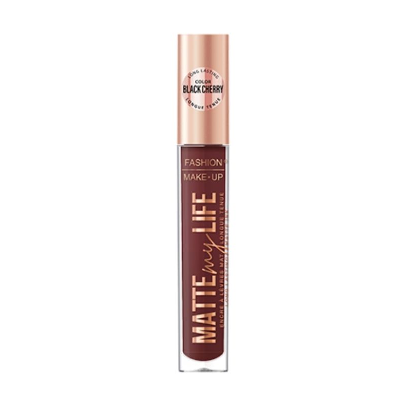 Liquid matte lipstick Matte My Life nr. 12 Black cherry Fashion Make Up