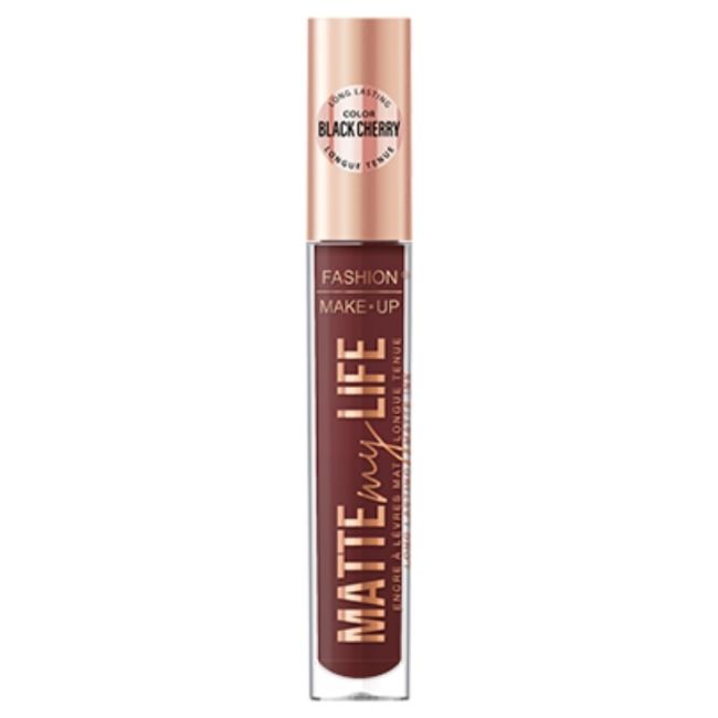 Liquid matte lipstick Matte My Life nr. 12 Black cherry Fashion Make Up