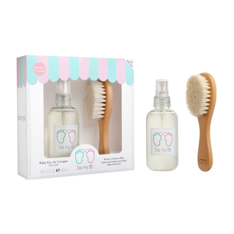 Coffret eau de cologne 150 ml + houten borstel Eau My BB