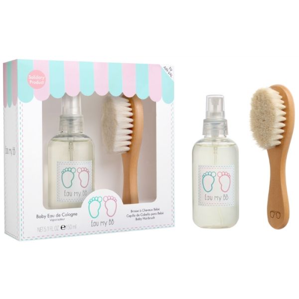 Coffret eau de cologne 150 ml + houten borstel Eau My BB