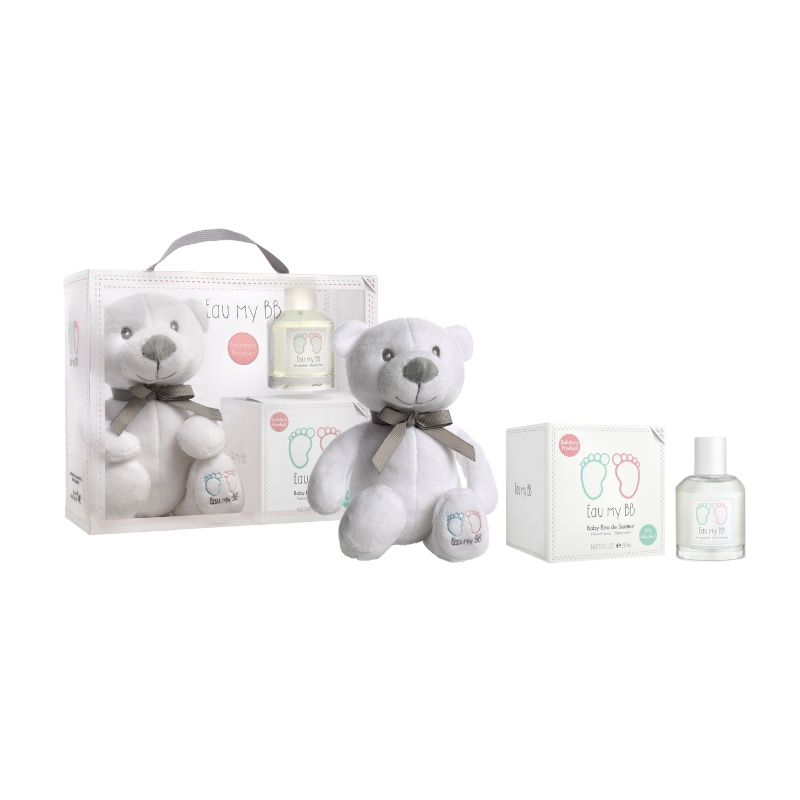 Cadeau set geurwater 60 ml + knuffel Eau My BB