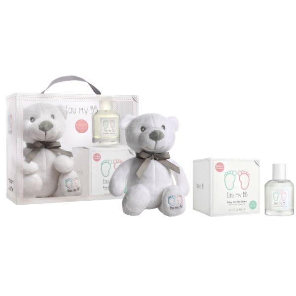Cadeau set geurwater 60 ml + knuffel Eau My BB