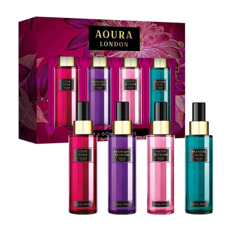 Coffret de bruma para o corpo Aoura 4 x 60ml