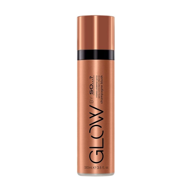 Spray cintilante intenso Glow by So...? blush champanhe 100ml