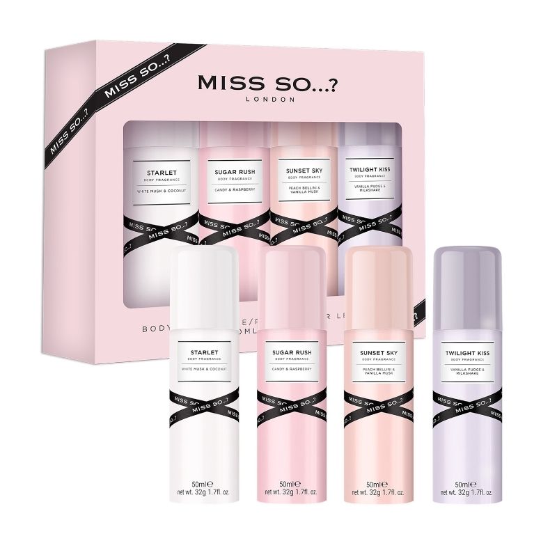 cofre de perfume para o corpo Miss So…? 4 x 50ml
