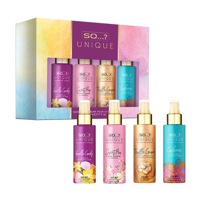 Coffret de névoa para o corpo So…? Único 4 x 50ml