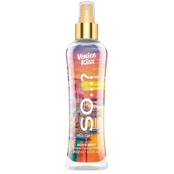 Bruma para o corpo So…? Escapes Venice Kiss 200ml Bruma para o corpo So…? Escapes Venice Kiss 200ml
