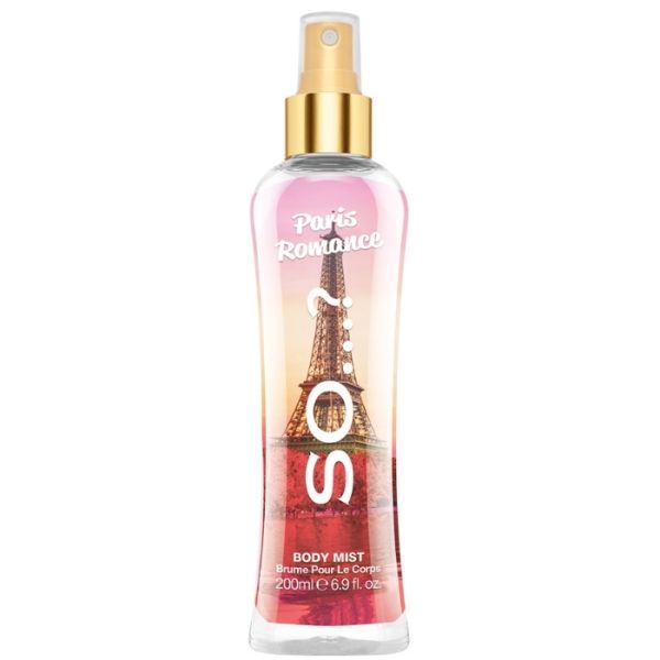 Bruma para o corpo So…? Escapes Paris Romance 200ml Bruma para o corpo So…? Escapes Paris Romance 200ml
