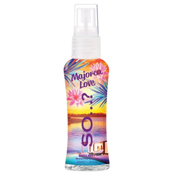 Bruma para o corpo So…? Escapes Maiorca Love 50ml Bruma para o corpo So…? Escapes Maiorca Love 50ml